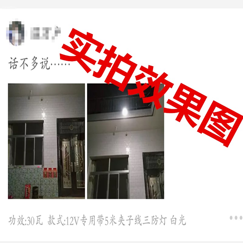 超高亮12VLED低压直流灯泡电瓶车照明夜市灯摆地摊12V48V伏节能灯