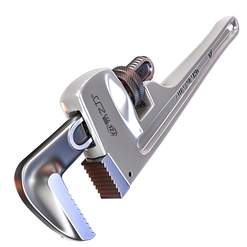 铝合金工业级管钳子家用万能扳手快速两用多功能水暖大号小管子钳