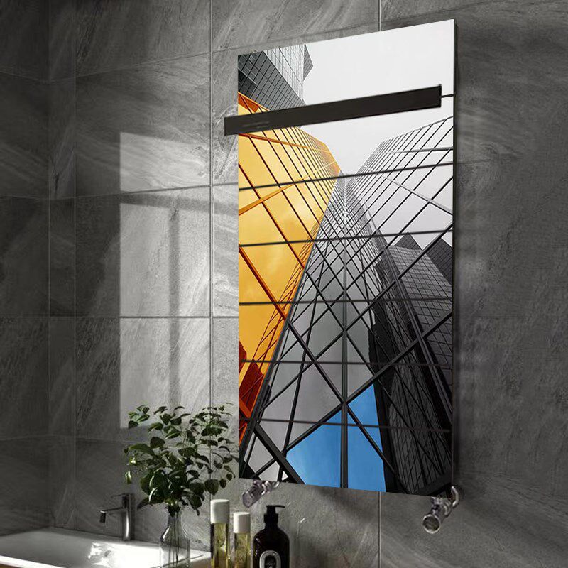 铜铝复合小背篓暖气片家用集中供暖散热片超薄艺术暖气水暖毛巾架