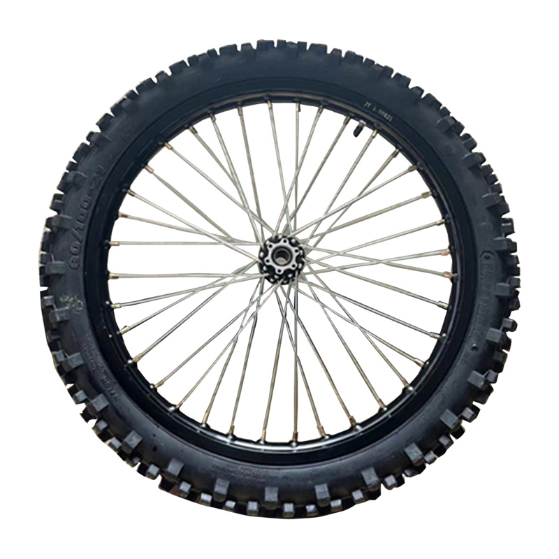 轻蜂虬龙电动越野摩托车改装前轮后轮轮圈/轮网轮毂总成/轮胎改装