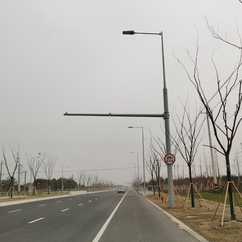 舜邦抱箍卡子卡槽标识牌F型共杆交通标志牌T型八角杆定制八棱杆