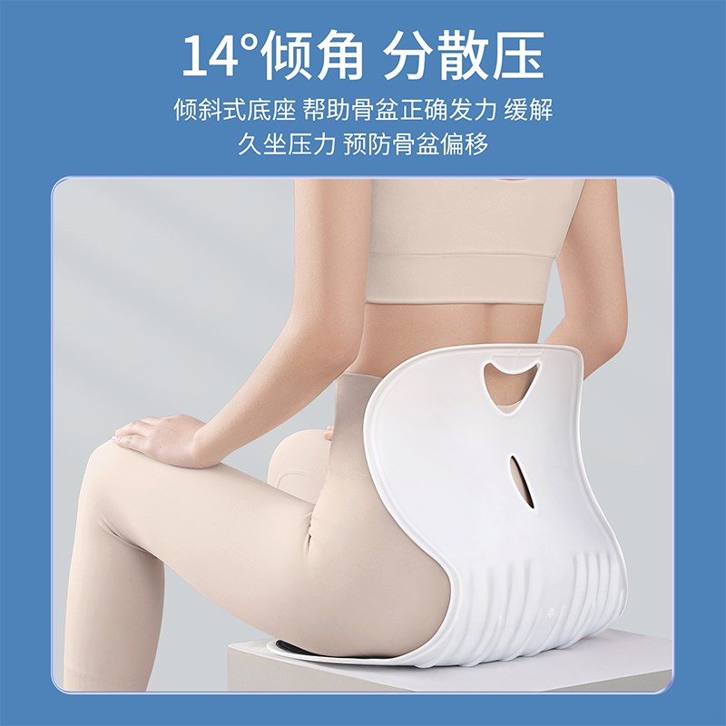 人体工学护腰坐垫靠背垫腰靠腰部支撑矫正坐姿办公室座椅久坐神器