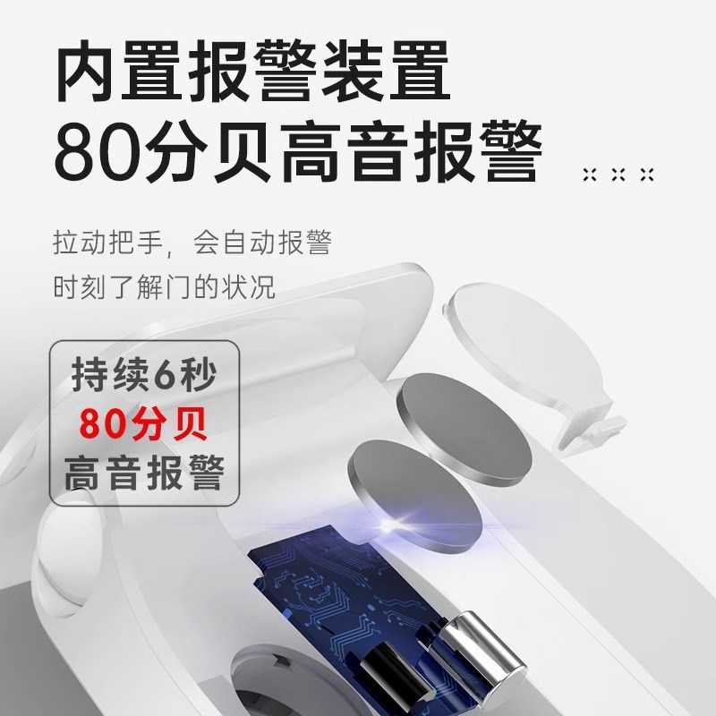 门阻门器租房出租屋安全锁独居女生防开门神器门锁门挡器免打孔