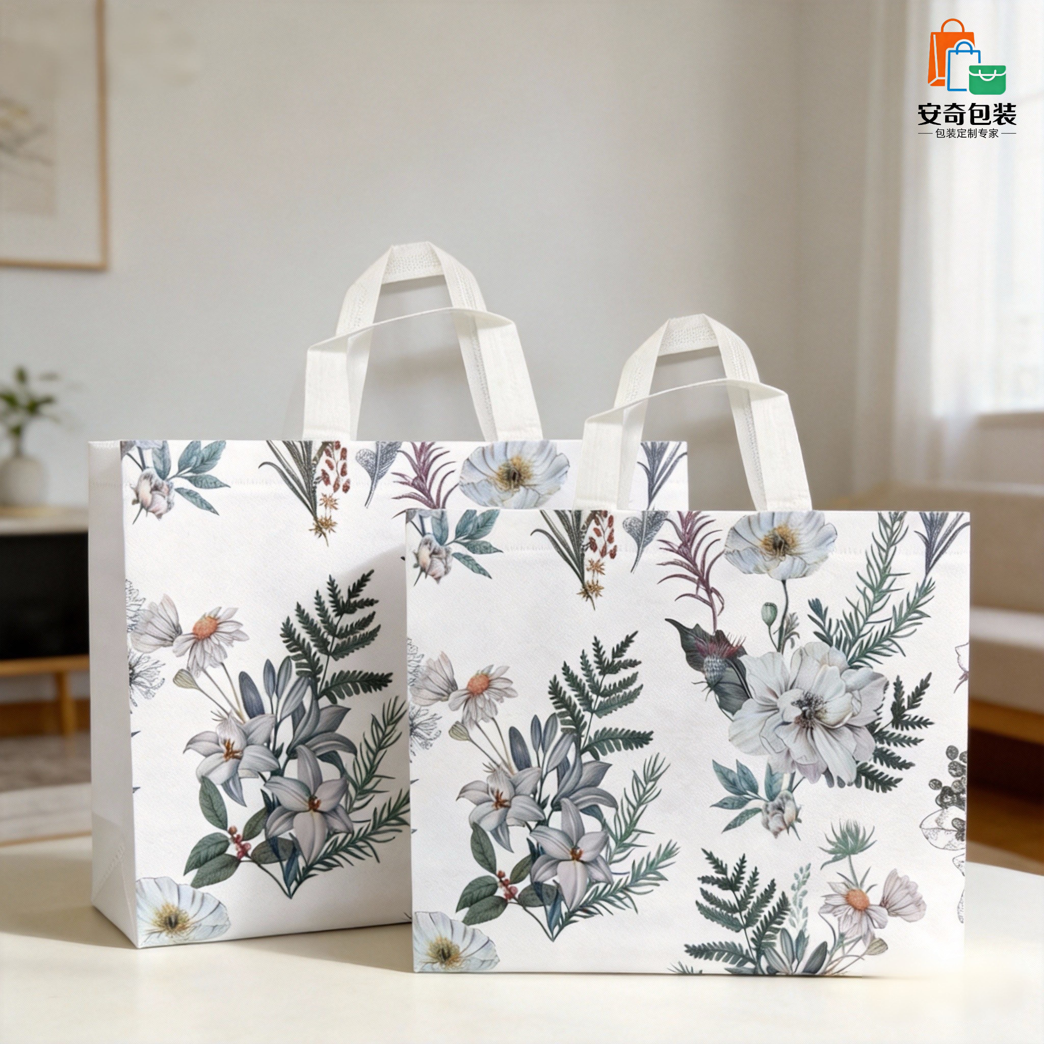 覆膜无纺布手提袋礼品袋服装店袋子女装高档购物袋包装袋手拎袋