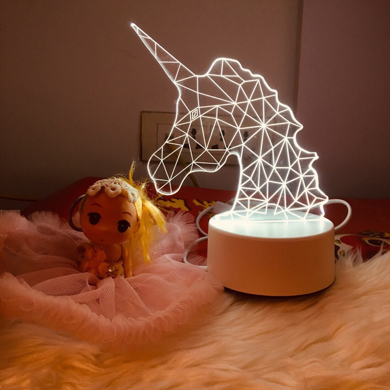 独角兽网红房间小夜灯创意台灯床头灯卧室ins风少女睡眠梦幻浪漫