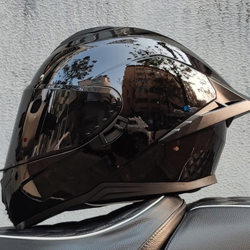 美洛克斯新款摩托车头盔男女双镜头摩托车跑车蓝牙槽新国标3C认证