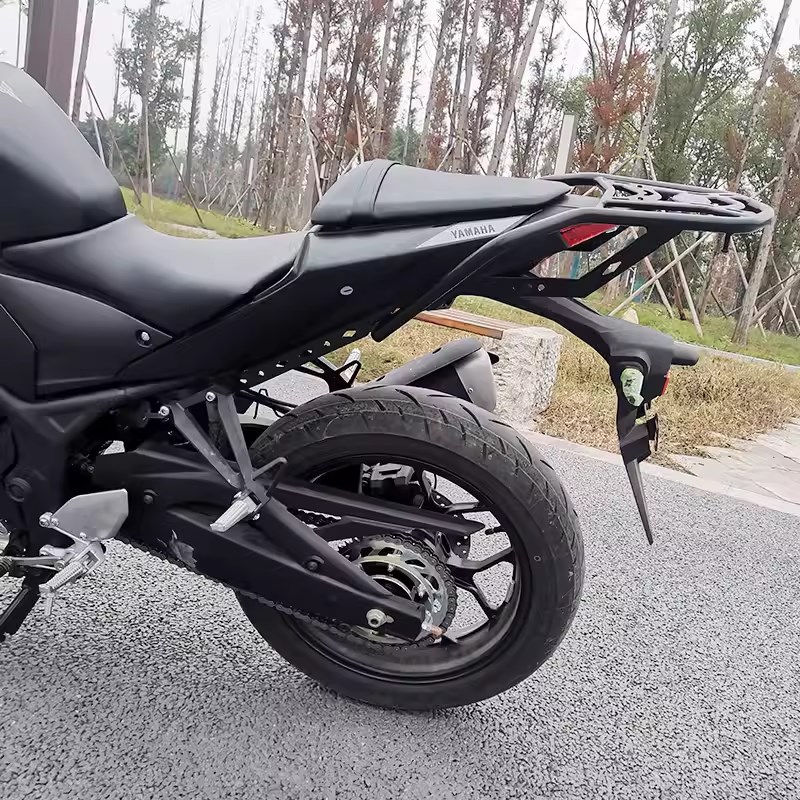 适用于雅马哈R3后货架RH12K改装尾箱架MT03扶手货架支架碳钢加厚