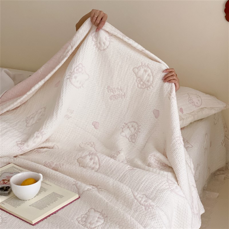 HJ简约轻奢小清新纱布天丝夏被空调被薄被子夏季床上用品2025新款