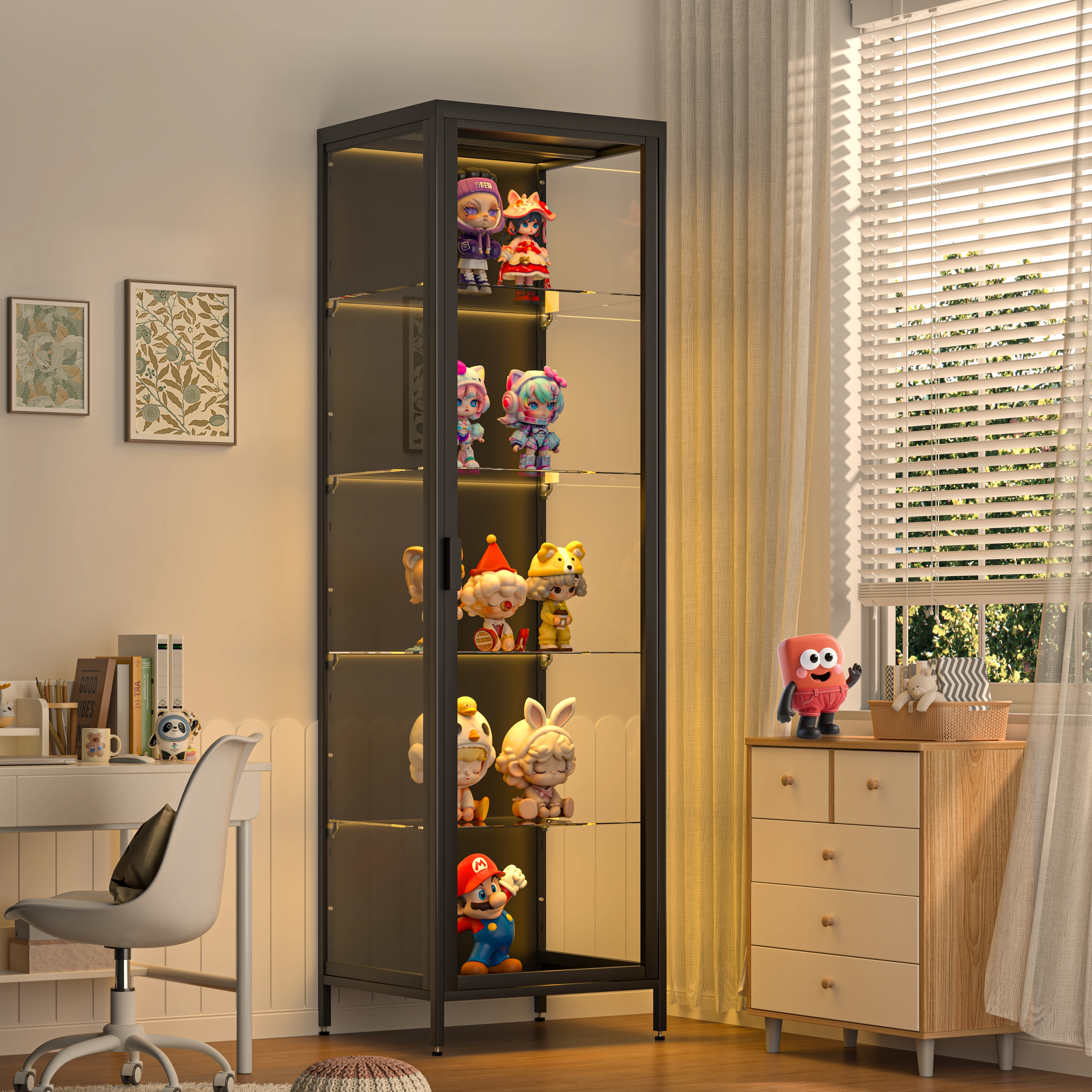 佰卓玻璃手办柜展示柜痛柜玩具