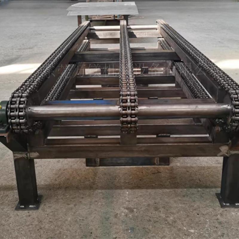 双排链条输送机圆柱形输送机链条式输送机支轴传送机拖链输送机
