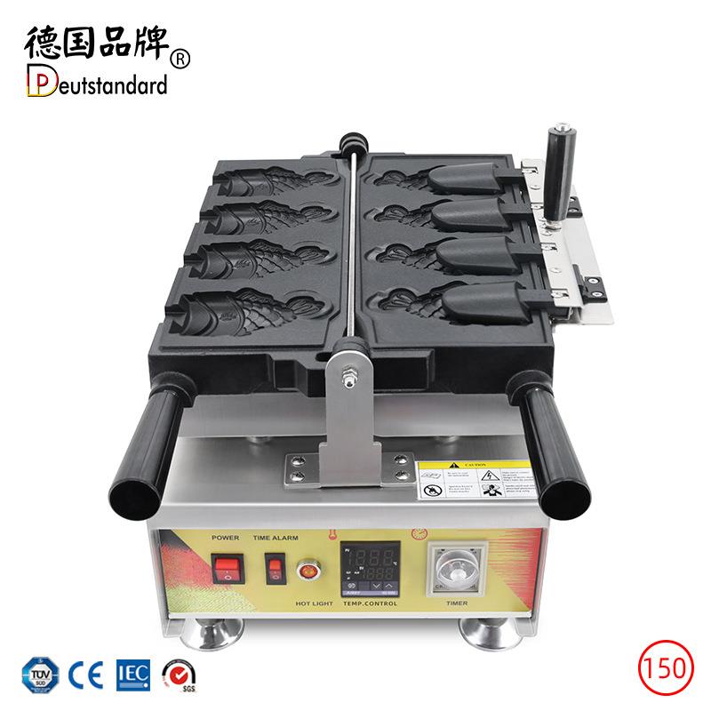 冰淇淋鲷鱼烧机数显温控电热烤鱼饼机商用电饼铛小吃烘培小吃设