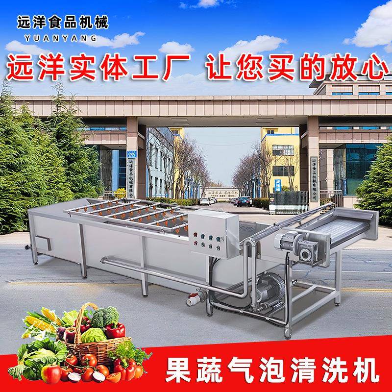 中药材果蔬清洗机竹笋黄精气泡清洗设备商用手剥笋辣椒洗菜机