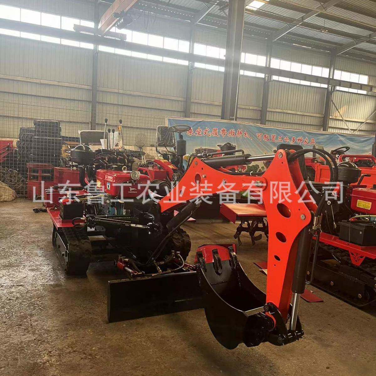 座驾遥控两用履带旋耕机多功能果园耕地机四轮小型拖拉机