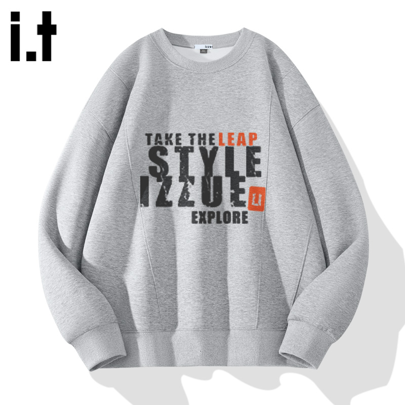 itizzue分割空气层圆领卫衣男