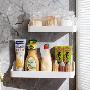 厨房葱姜蒜收纳盒多功能壁挂式免打孔调味架收纳盒子调料收纳神器