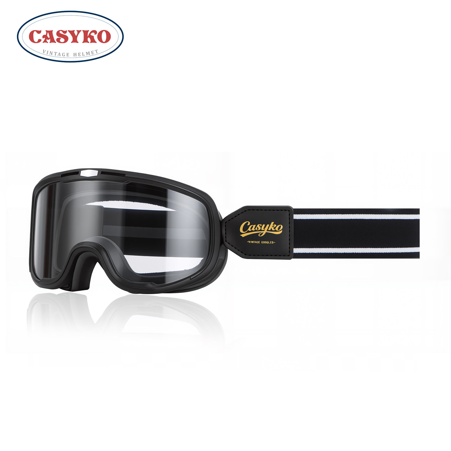 CASYKO咖士科摩托车头盔护目镜骑行巡航复古风镜哈雷防风变色眼镜