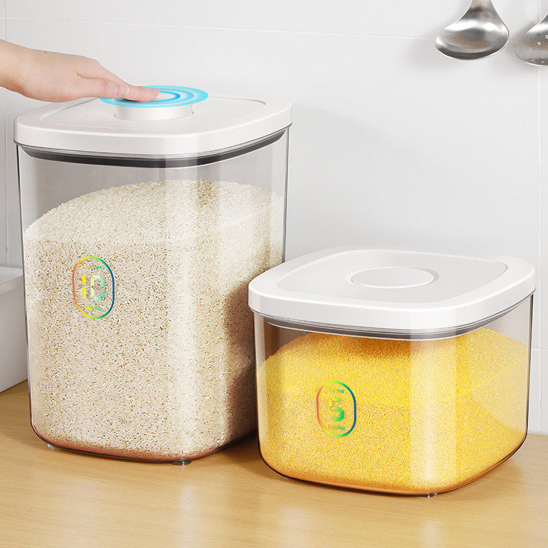 青崎按压米桶家用防虫防潮密封真空装米缸面粉储存罐大米收纳米箱,厨房/烹饪用具,米桶/米缸,淘宝优惠券,粉丝福利购,淘宝优惠卷