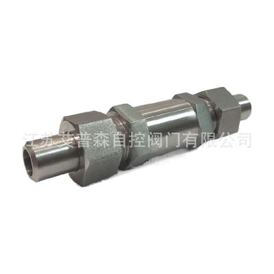 304/316L不锈钢活接对焊止回阀H21W-64P/耐高压对焊单向阀/逆止阀