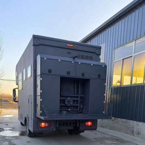 轻卡房车摩托车升降架重卡越野房车液压升降架房车后升降阳台