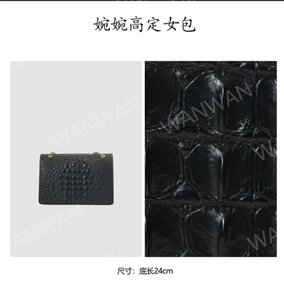 WANWAN时尚百搭女士单根手提款手拎女包BV3389-黑色