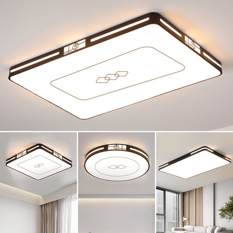 现代简约大气客厅大m灯吸顶灯主卧室吊灯具大全屋套餐组合三室两