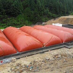 琪源红泥沼气袋小型发酵袋养殖场储存囊移动式PVC沼气池