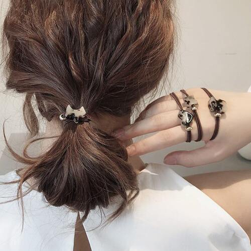 高弹力耐用头绳女发量少扎头发皮筋低丸子头发圈马尾发绳2023新款