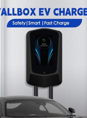 新能源电动汽车交流充电桩7KW11KW22KW单枪立柱壁挂商用版Q6