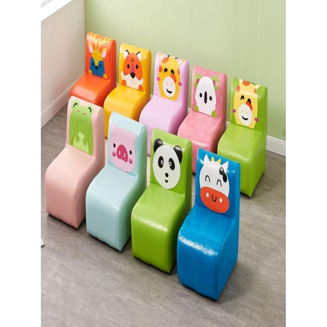 A9L幼儿园儿童阅读网红靠背小沙发椅子可爱卡通动物座椅坐凳男孩