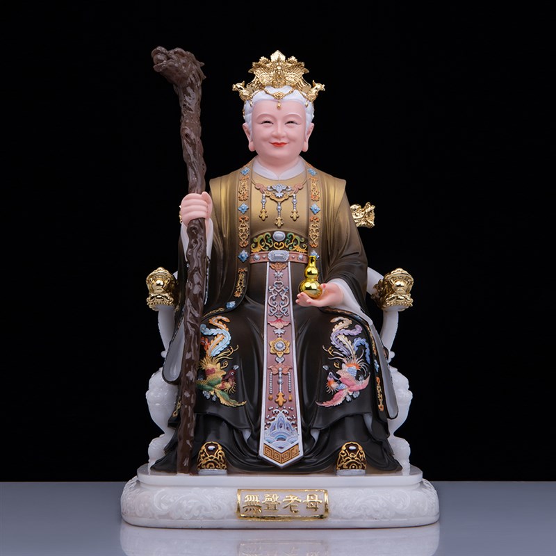 无生老母神c像 无声老母 无极老母神像汉白玉工艺品神像家居摆件