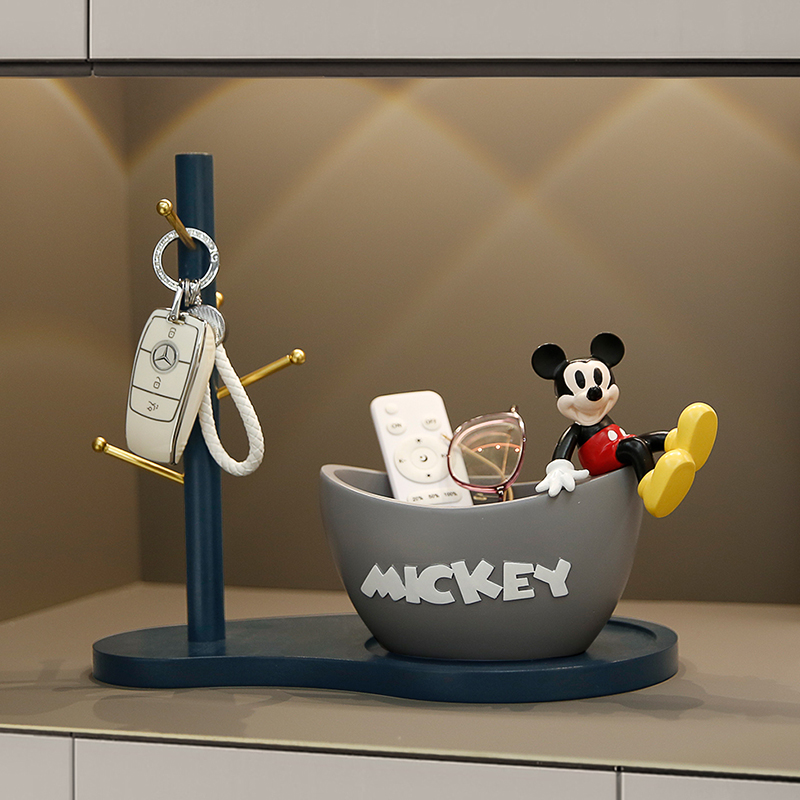 创意钥匙收纳摆件进门口入户玄y关置物架家居桌面装饰乔迁新居礼