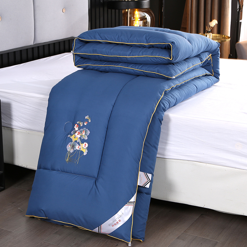 加厚8斤10斤g羽丝绒被子冬被保暖棉被单人学生宿舍春秋被双人被芯