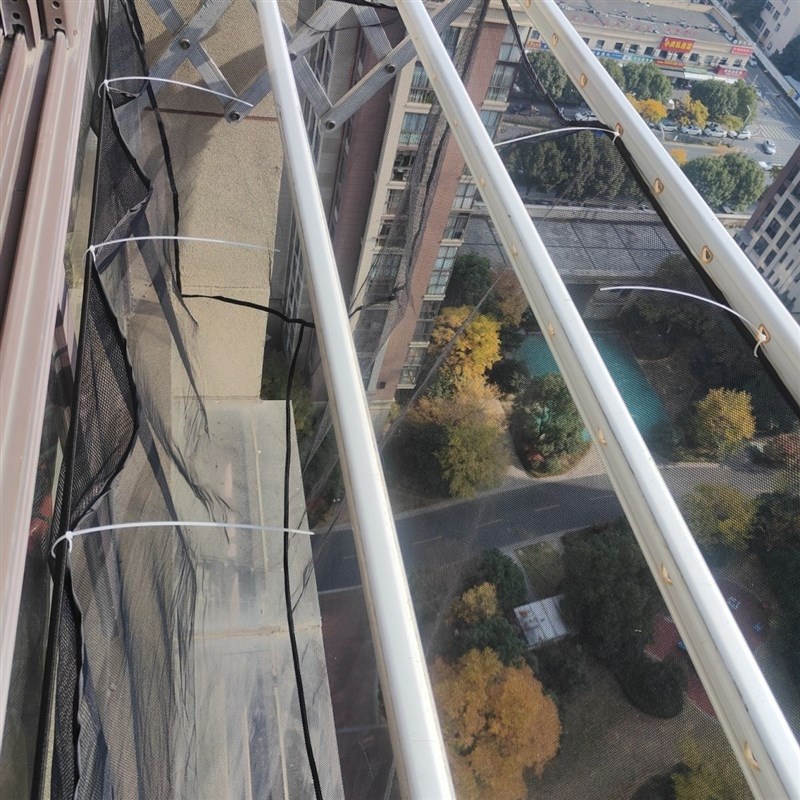 扎带版本网兜户外高层晾衣架器防掉风吹护衣袋送弹V力绳非魔术粘