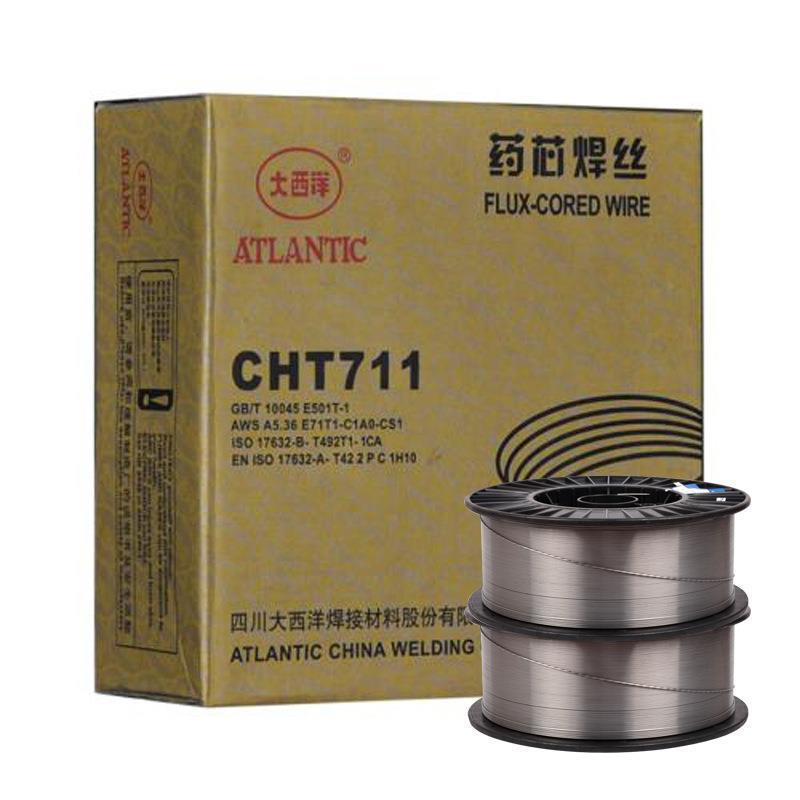 大西洋焊锡药芯焊丝二氧化碳气保CHT7111.2耐磨不锈钢高效弧焊