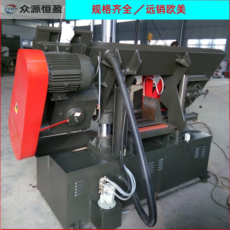 钢筋切割机床全自动金属带锯床 电动液压双立柱圆钢切断机工厂