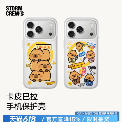 影视飓风×卡皮巴拉联名17手机壳Pan's  iPhone17Pro&ProMax私模IML叠层防摔苹果手机壳