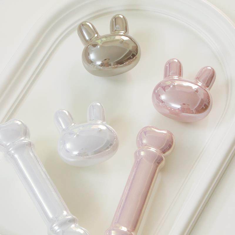 星翡可爱儿童衣柜把手女孩衣柜门柜子抽屉拉手奶油风卡通彩色陶瓷