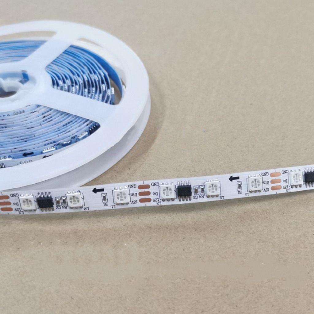 12v24v幻彩灯带可编程酒吧ktv线型灯回流跑马灯智能嵌入式led灯带