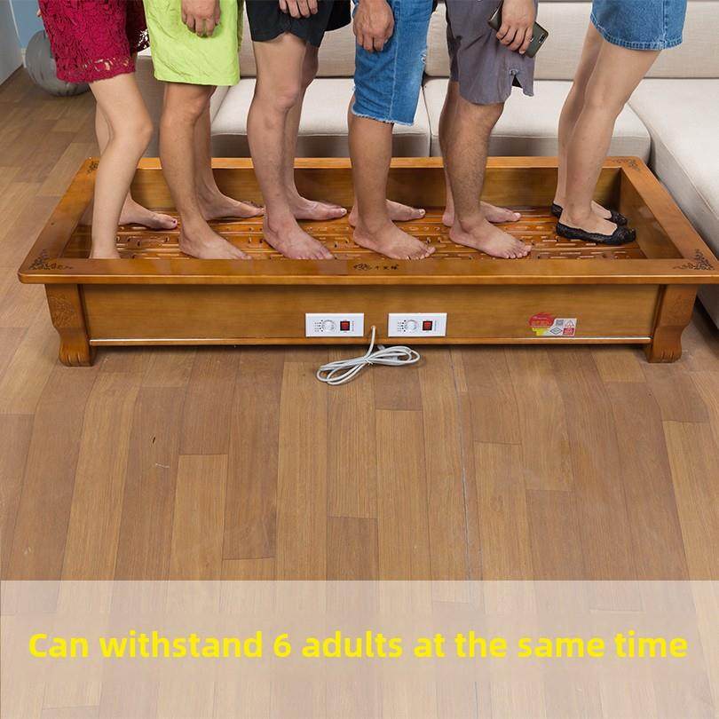 千里缘实木取暖器烤火箱家用大号电火桶烤火炉长方形烤脚箱烘脚器