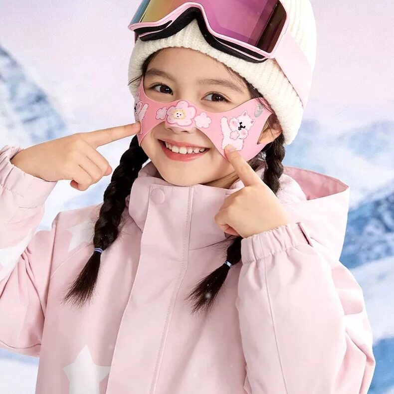 儿童滑雪面罩冬季运动面部鼻贴