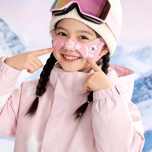 儿童滑雪面罩冬季运动面部鼻贴