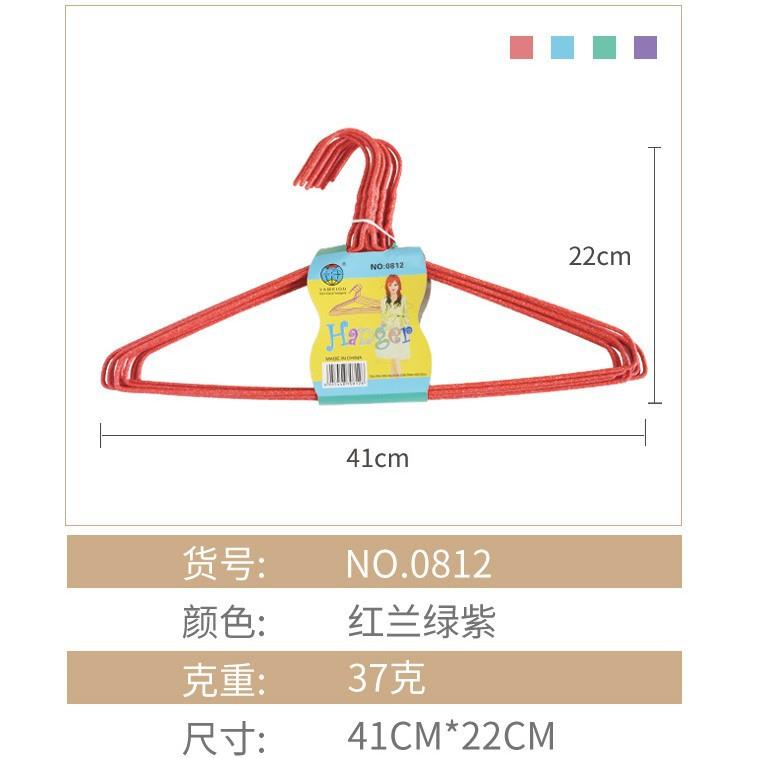 厂家浸塑加粗加长成人衣架家用晾衣撑衣服架子地摊热卖衣架