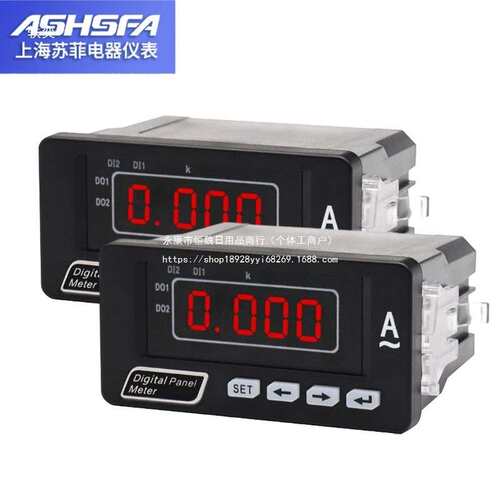 PA6003I-2K1单相数显电流表交直流AC450V数字电压表AC220V