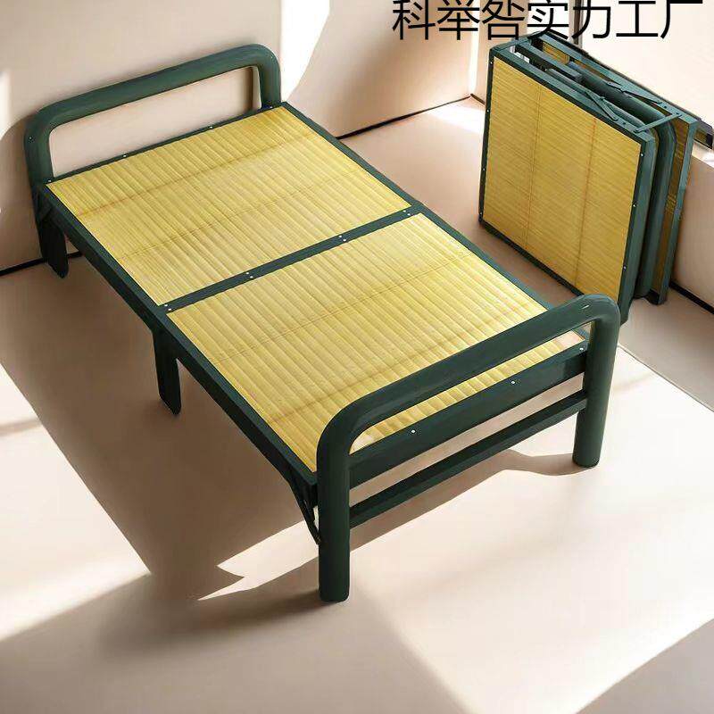 加固凉床竹子实木板式硬板床简易家用单人双人午休午睡竹床折叠床