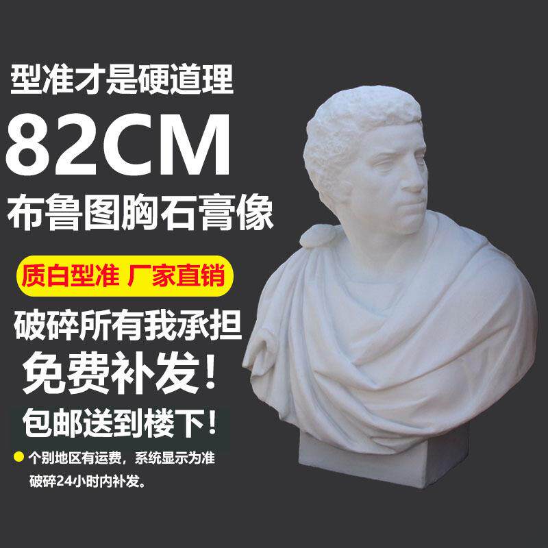 布鲁图石膏像胸像头像半身像美术画室装饰专用静物写生摆件石膏像