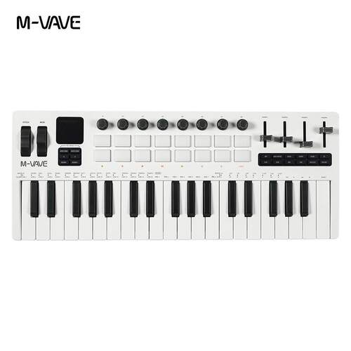 37键MIDI键盘合成器内置音源现场演奏移动便携制作电音编曲可充电