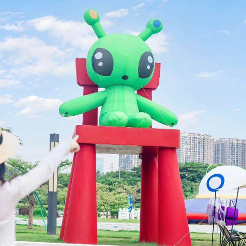 充气模型卡通气模美陈ip公仔定 制商场户外大型龙年吉祥物人偶