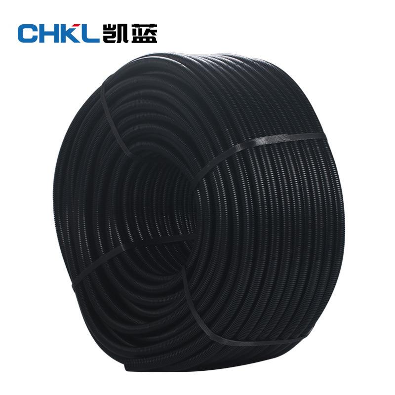 PP阻燃波纹管黑色汽车线束穿线软管塑料波纹管电线保护套管可开口
