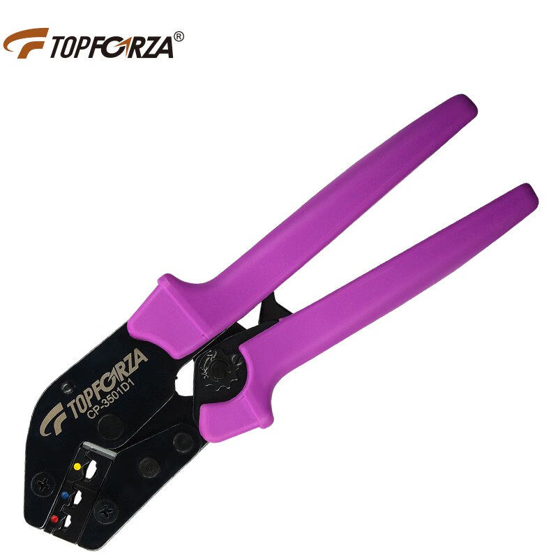 拓伏锐(TOPFORZA)CP-3501D1 YO绝缘端子棘轮压接钳压线钳象鼻子