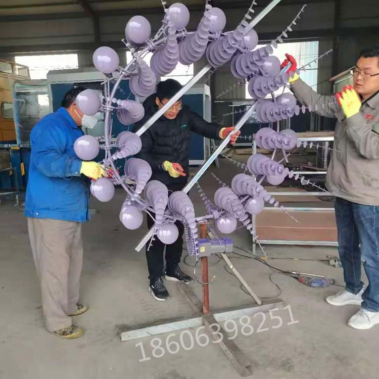 异形304不锈钢风吹电力雕塑七彩版灯光风动雕塑景区海边雕塑